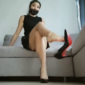 (Preview)E44. you men are stupid. show Me your addiction to My feet, foot bitch