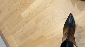 high-heeled ankle boots, German dirty talk