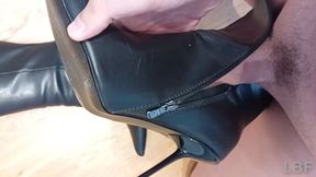 high-heeled ankle boots, German dirty talk