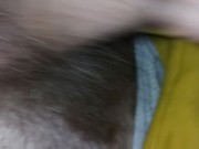 Big dick hippy teen jerking off and cumming while camping