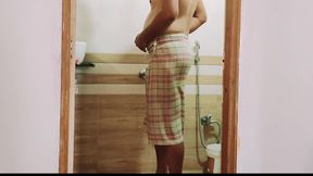 Bathroom Pee and Shower Masturbate