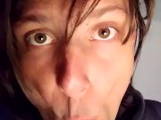 Bisex male suck toothbrusher for make you excited