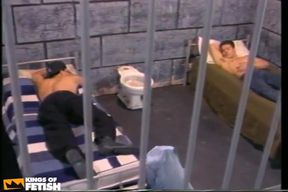 Horny Prisoner Gets Ass Pumped Hard by a Colleague with Big Cock