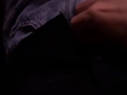 girl touches herself at the cinema(public masturbation)