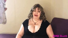 Put This Behind You - BBW Nimue Allen dominant girlfriend femdomme spanking over the knee punishment - MP4