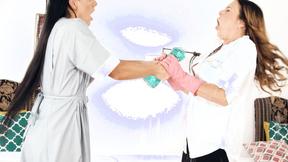 ”Rich Lady & The Mature Maid Were Friends at University - Elexis Monroe, Texas Patti”