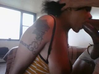 REAL CUCKOLD WIFE GLAD TO GIVE ORAL JOB TO LARGE WANG MALESTRIPPER CUMS ON MELONS