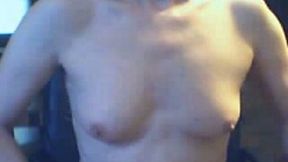 Shemale webcam whore shows me her loose asshole and tits
