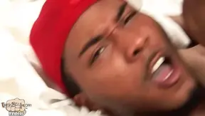 Apple Bottom Thrills: Thugboy Devours Massive Black Cock – 18+ Blowjob Fun