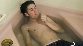 ”Twinks smoking & ass fucking escapade with his curious partner”