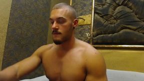 Thomas Strokes His Big Cock