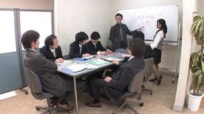 Could an office session end hotter than a wild group scene?