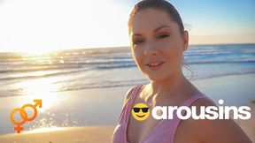 Have you Ever Been Blown on the Beach? POV Rebecca Volpetti &amp; Jason Love at Arousins