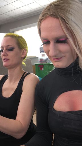 Powerful moment from &quot;Feminization Makeover - Mascara, Fake Lashes, Lipstick&quot;