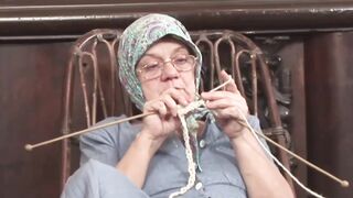 Grandma's Glasses - Mature Milf Facesitting & Facial With barely legal Stud