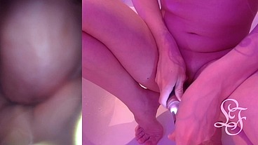 Endoscope POV inflated Bladder - Pissing in the Bathub