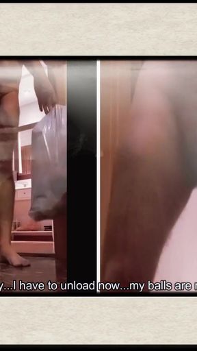 Epic moment from &quot;Mature real hairy very gifted naked neighbor with huge erection taking out the trash in an apartment&quot;