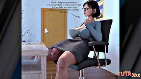 Futa3dX - Futa Therapist Can't Help But FUCK her Client In The Oral