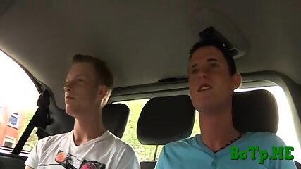 Sucking gay s dick in a car