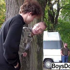 Gay Twinks Swapping Boyfriends at BoysDomen