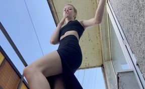 goddess giantess smoke outdoors