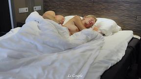 Blindfolded wife's morning blowjobs climax&#x1F680; to ear-shattering screams of delightful surrender