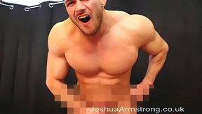 Horny wanking hunk