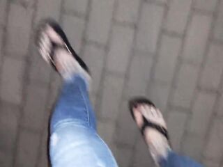 I'm cumming in the street once more - lot of cum