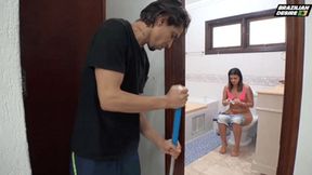 Lick my feet while I spit on your face