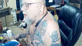 Rover At Desk As A Hogg Reborn From A Dog