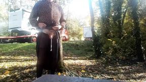 sounding dildo outdoors 5