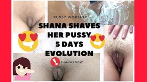 SHANAXNOW PUSSY SHAVED DAILY EVOLUTION