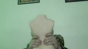 Tattooed emo teenage girl gets a creamy pie in this homemade solo scene