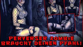 Pervert zombie needs your pole! Happy Halloween