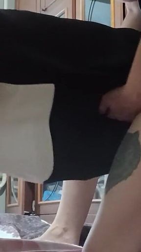 Instead of Extra Private Lessons at Home, My MILF Teacher Fucks Me with a Strapon