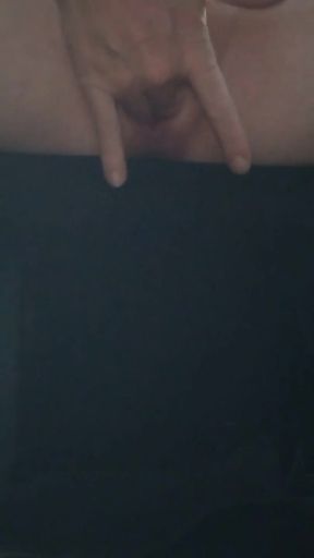 Horny Red Haired MILF Masturbating in the Back Seat of Her Car