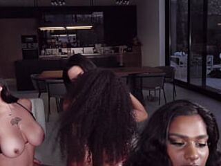 The hottest and richest lesbian orgy of 2025 only at Bluesins