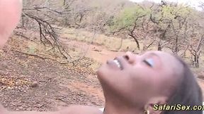 Ebony Outdoor Deepthroat Facial: My Savage Safari Adventure!