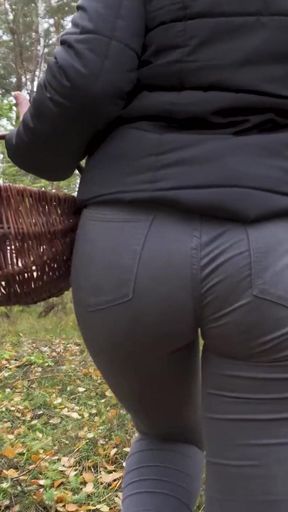 Captivating moment from &quot;MILF In Spandex Jeans Walking Outdoor With Visible Panty Line&quot;