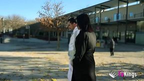 Nelia Estrada's busty European session in Madrid