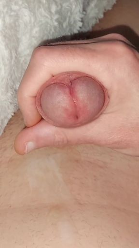 An 18 year old hot guy moans loudly while masturbating and cums on his belly. ASMR   Clip 2