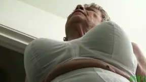 Step-milf makes huge load after losing poker game