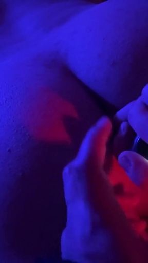 Girl dominates her boyfriend by masturbating him and making his ass for the first time   Clip 1