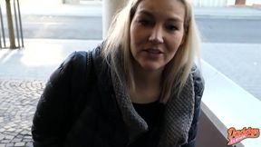Public Orgasm in the City Center with Remote Control Toy