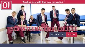 Staxus International College  Episode 01 (Story And Sex) : Young College Students Have Sex After School!