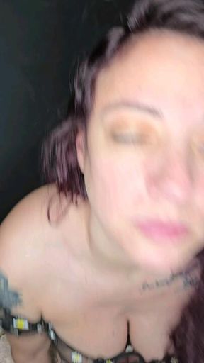 Stripping & fucking my dildo til I cum