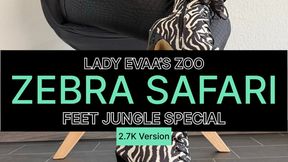 Zebra Temptation - Lace Up Heels & Elevated Leg Frame | 2,7K Version