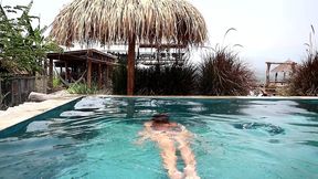 masturbation in a public pool in thailand