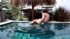 masturbation in a public pool in thailand