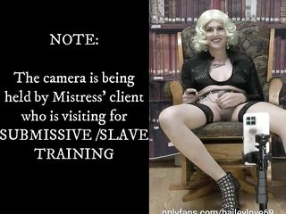 Mistresse Bailey Talks to Sub/Slaves Behind-the-scenes